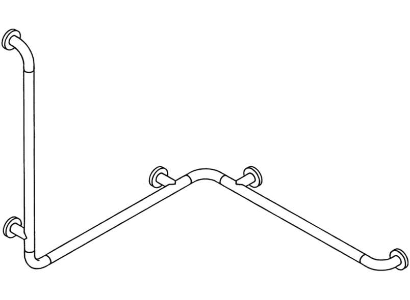 801.35B200 душ, поручни для ванны HEWI Edition matt | Polyamid  - Вид №6
