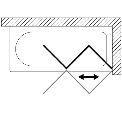 42359 Душевое ограждения на борт вынны Samo Италия Bath Screens - Вид №1