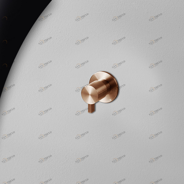 Запорный вентиль розовое золото TOOX Radomonte TXQ50R