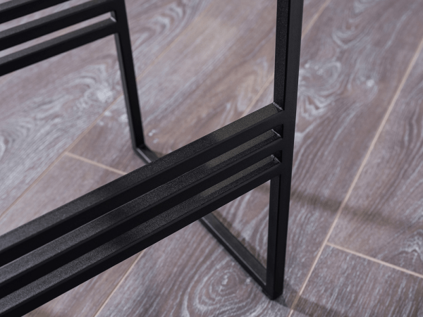 Приставной столик черный с мраморным топом 31 см FOR MISS  264006 Серый;черный  - Вид №5