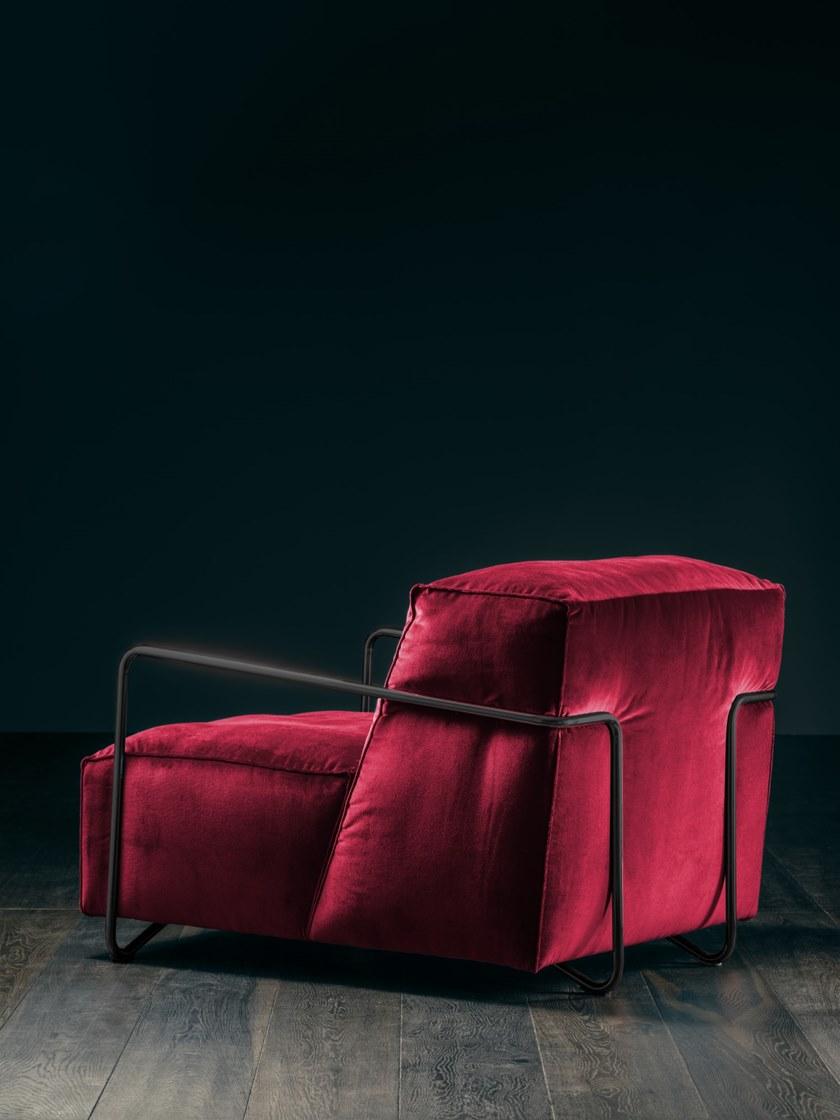 GIOPAGANI Кресло из ткани с подлокотниками Esprit noir sun-id-1369377 - Вид №7