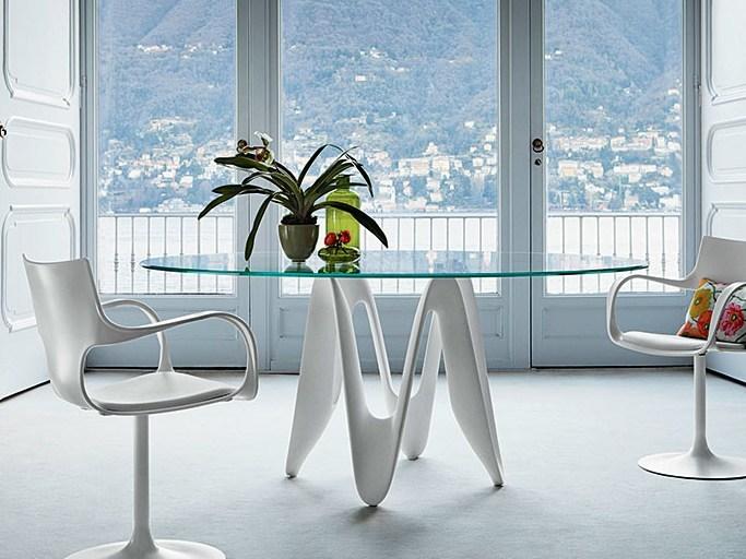 Sovet italia Круглый стеклянный стол Lambda sun-id-1428094 - Вид №7