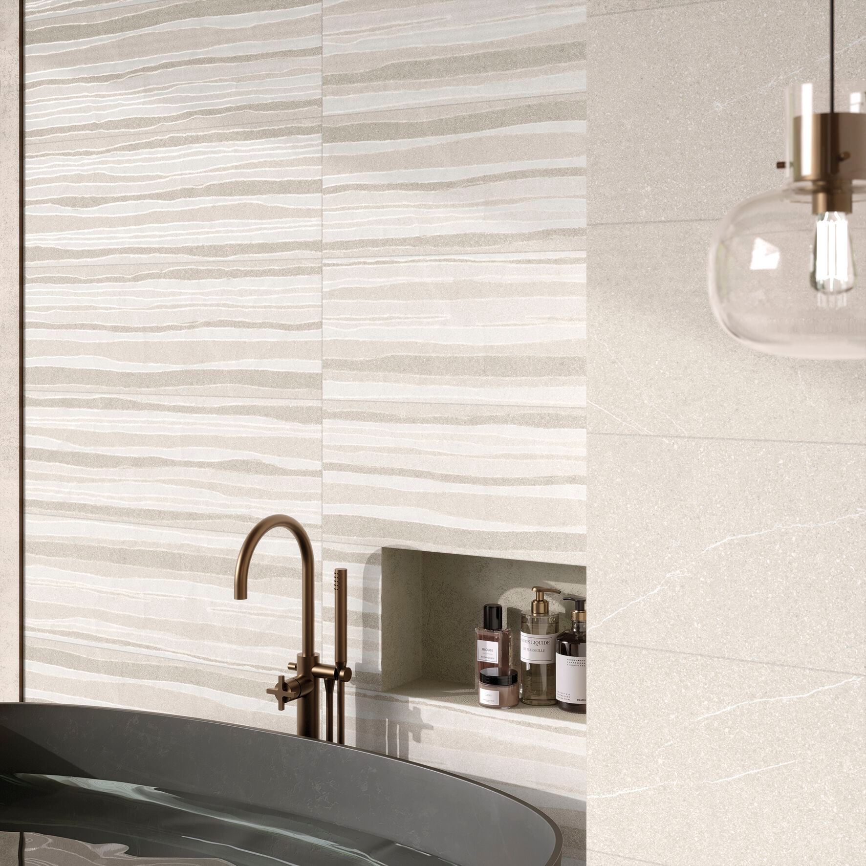 Пол / керамогранит с эффектом цемента MARINER Limeblend 30x90 ARCH-00043352 - Вид №1