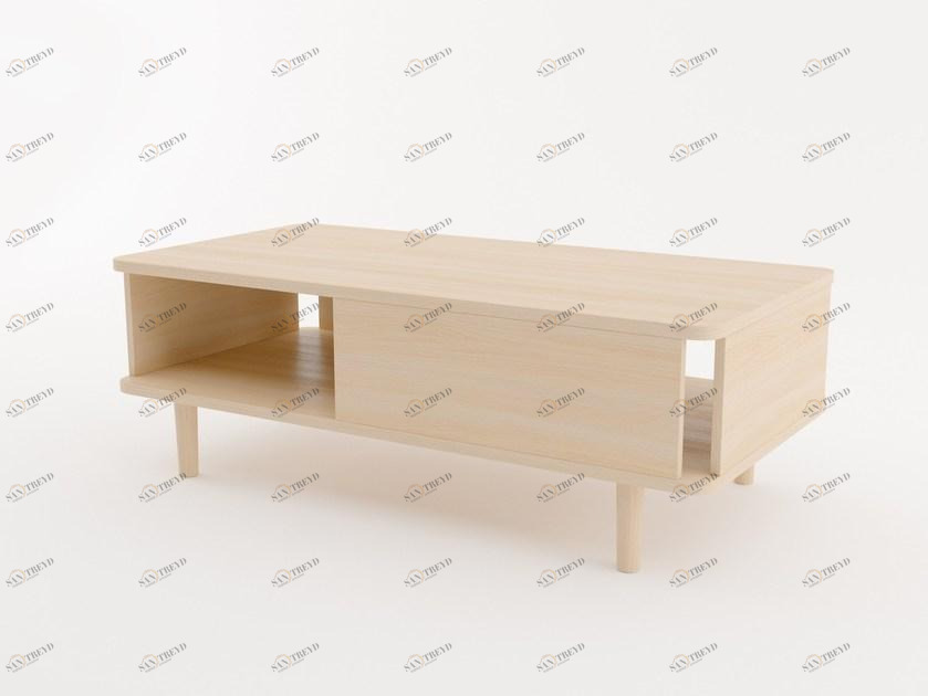 Woodman Прямоугольный журнальный столик с вещевым ящиком Hillen 136221101012 