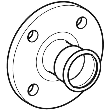 GEBERIT 33735 Фланец Geberit Mapress из нержавеющей стали, PN 10/16, с прессовым соединением  - Вид №1