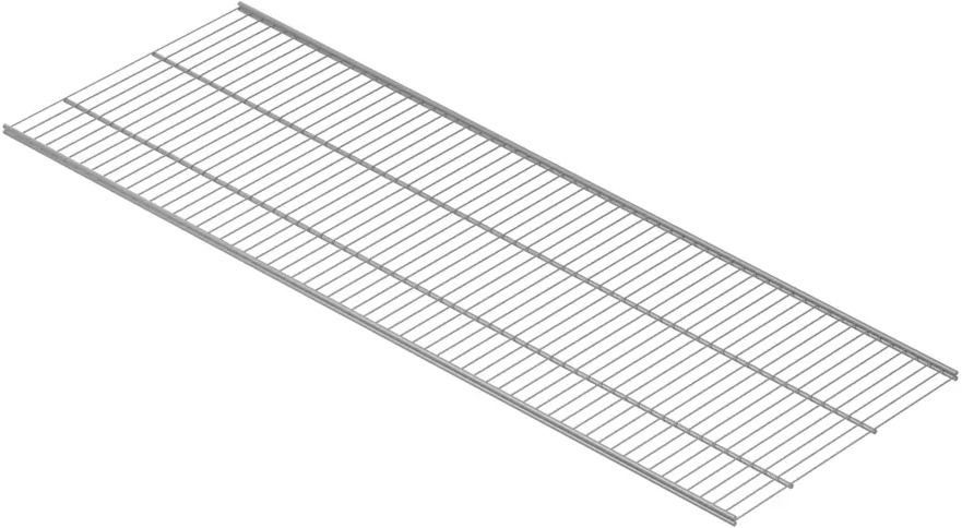 89370215 Прямая полка Larvij 120.6x1x40.6 см сталь цвет алюминий STLM-1094870
