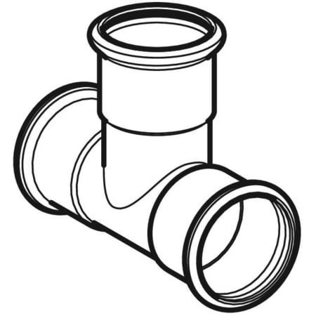 GEBERIT 61000 Тройник равнопроходной Geberit Mapress из меди  - Вид №1