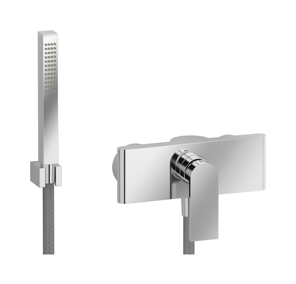 Встроенный смеситель для душа в комплекте с душевым гарнитуром. WE ARE IB k3350cc Chrome K3