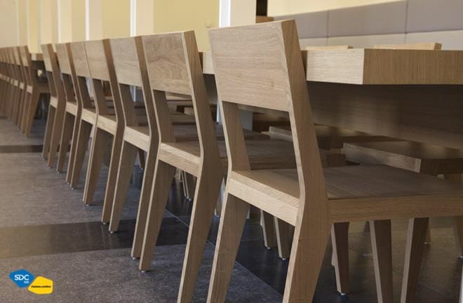 Деревянный стул ресторана Quinze & Milan номер 26 ARCH-00145734 - Вид №2