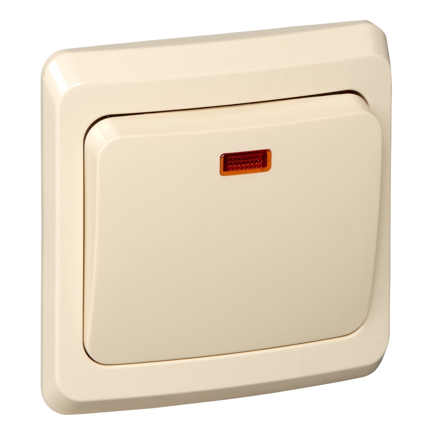 KC10-002K ЭТЮД C/У ВЫКЛЮЧАТЕЛЬ с самовозвратом c подсветкой 10 АХ, КРЕМОВЫЙ Schneider Electric 