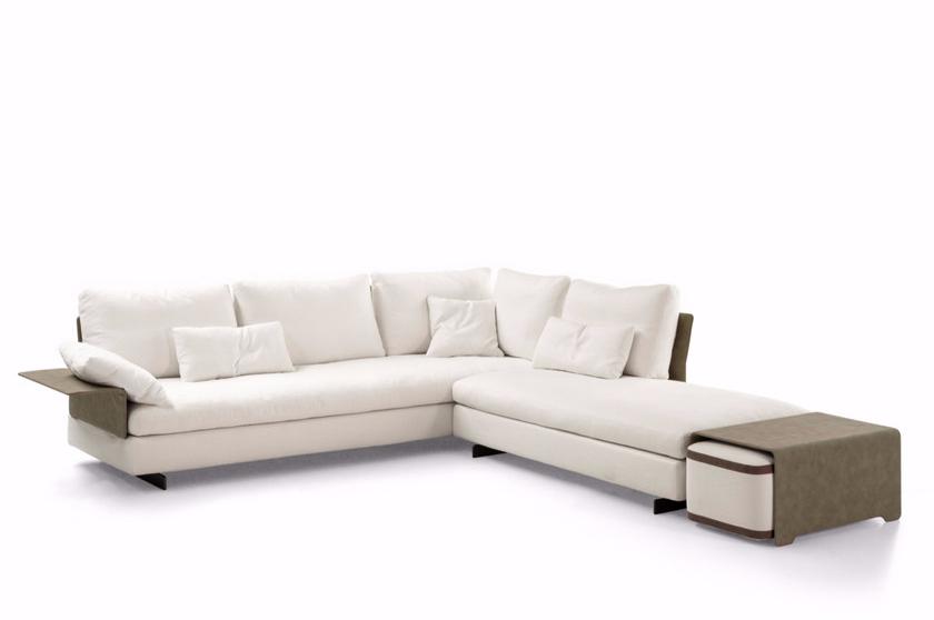Bonaldo Мягкий угловой диван со съемным чехлом из ткани sun-id-1410592 - Вид №2
