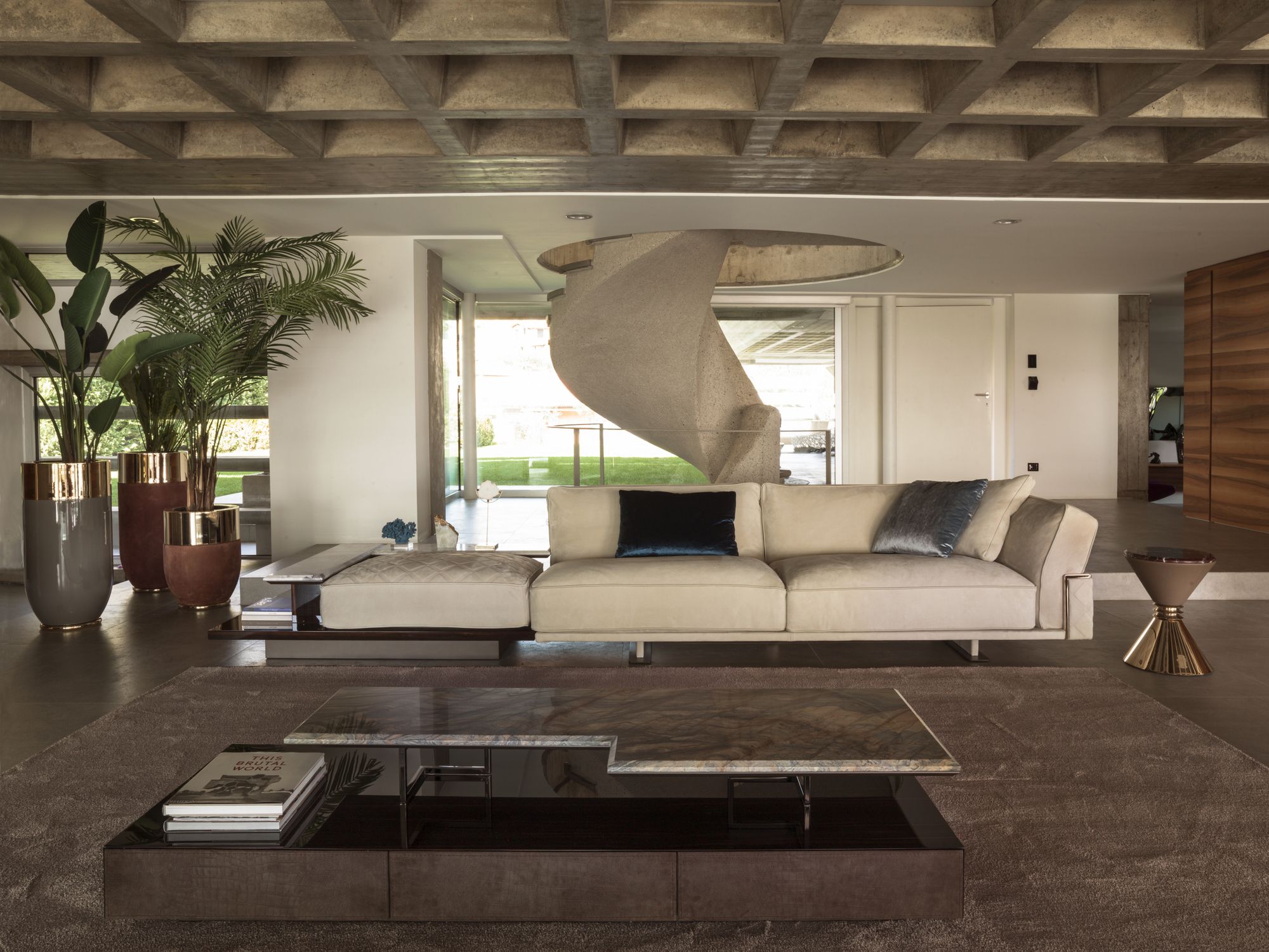 Кожаный угловой диван Longhi Loveluxe 2019-Rhythm collection ARCH-00071061 - Вид №3