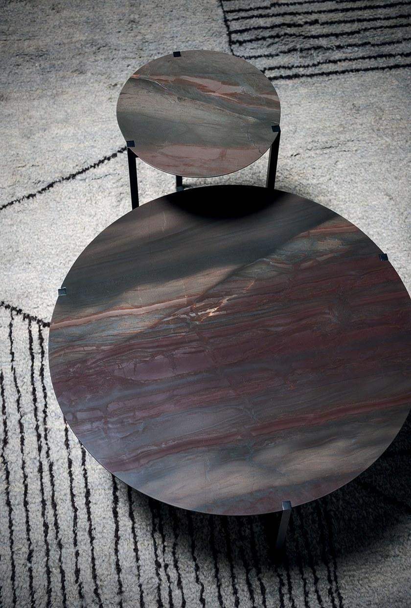 BAXTER Круглый журнальный столик из мрамора Icaro sun-id-1498549 - Вид №2