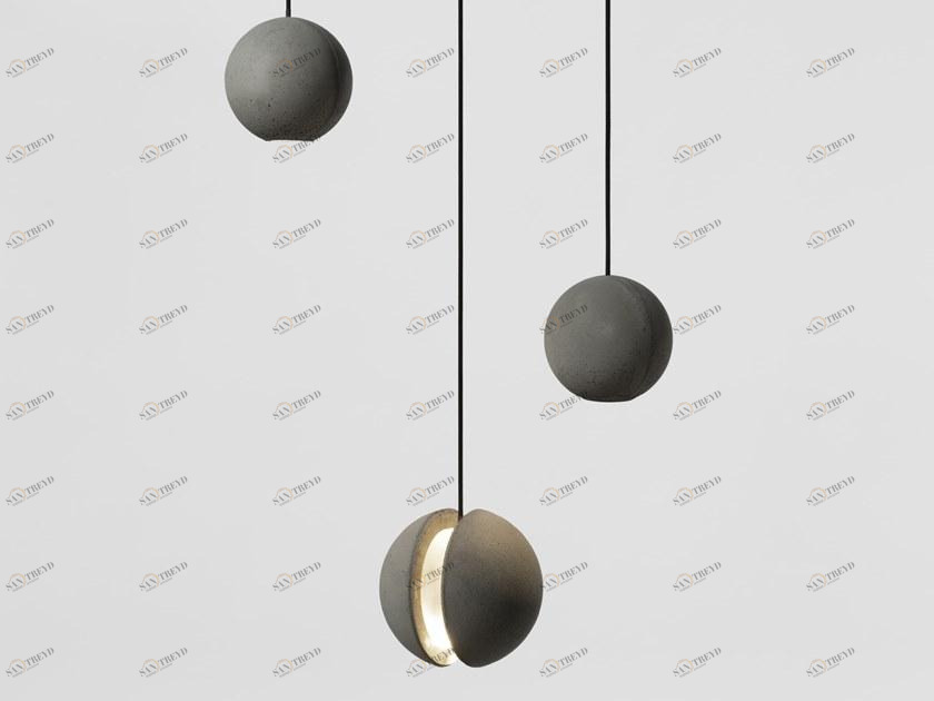 Bentu Design Светодиодный подвесной светильник прямого света из бетона  C144001-c144002 