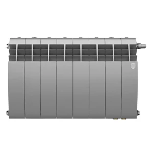 Радиатор секционный Royal Thermo Biliner 350/87 8 секций нижнее подключение биметалл серый 89391452 STLM-2089042