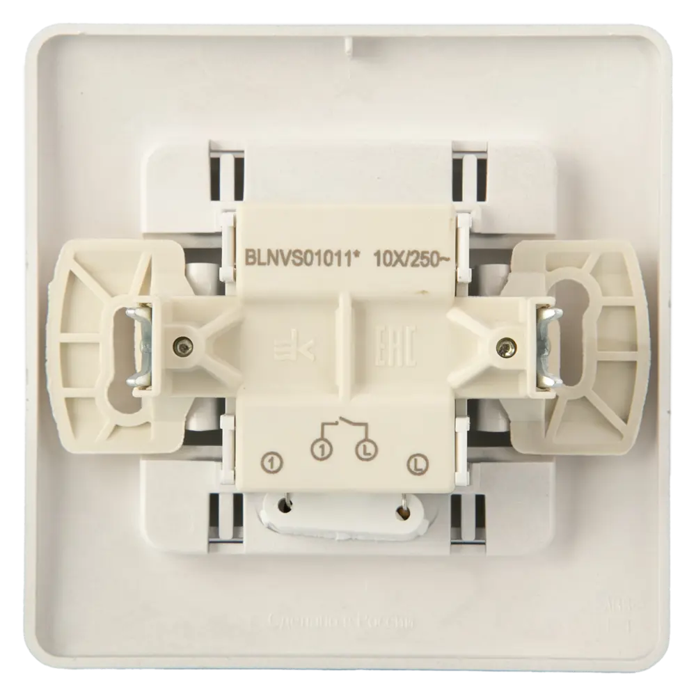 Выключатель встраиваемый Systeme Electric Blanca 1 клавиша с подсветкой цвет алюминий 86728912 STLM-2084387 - Вид №2