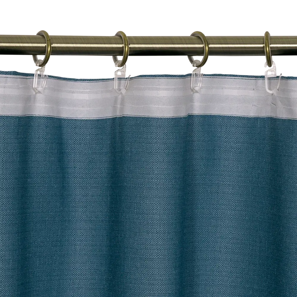 Штора на ленте «Лён», 200х300 см, цвет синий AMORE MIO STLM-2141666 - Вид №4