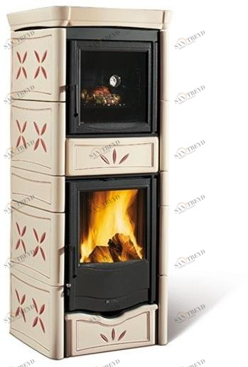 LA NORDICA EXTRAFLAME Дровяная печь с облицовкой майоликой и духовкой sun-id-1360408