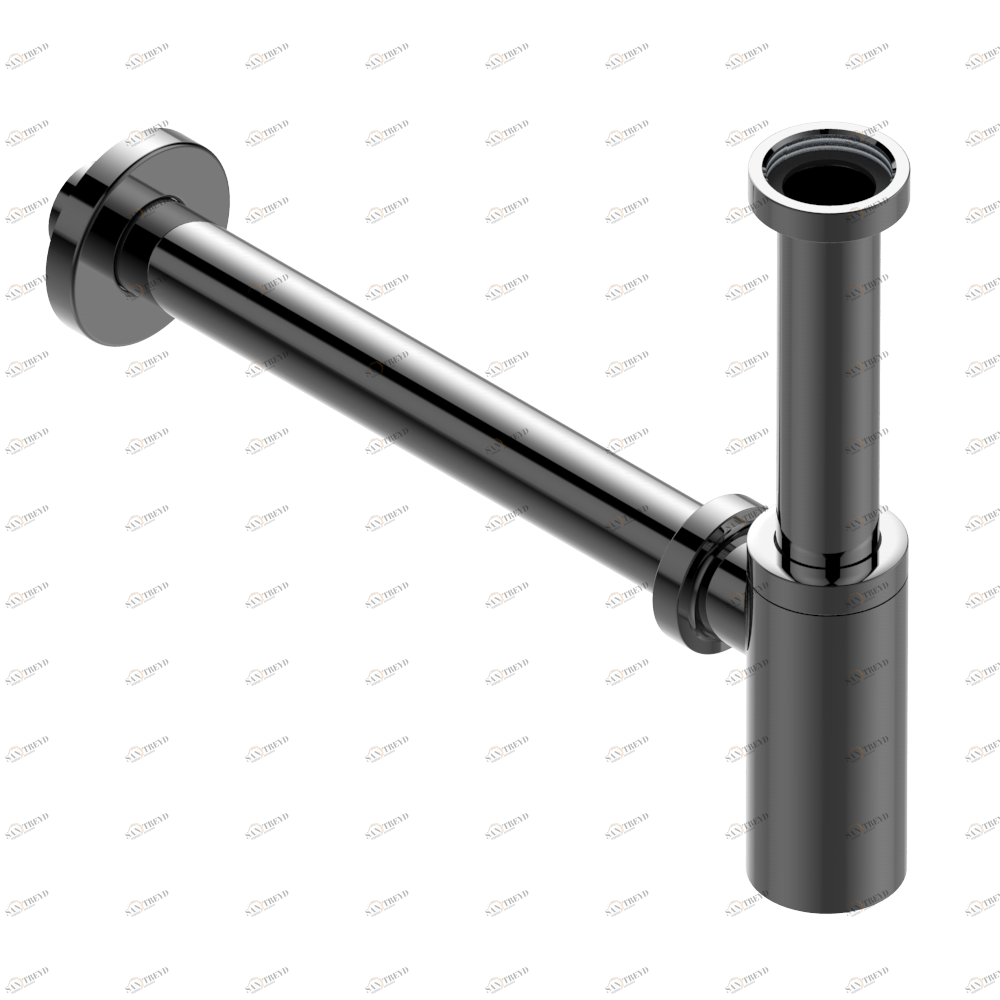 G00-309/S Сифон отдельный для спускного клапана для стеклянной раковины Thg-paris прочие артикулы THG Аранья (чёрный никель) G00-309/S CAT.B