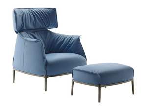 Кожаная подставка для ног