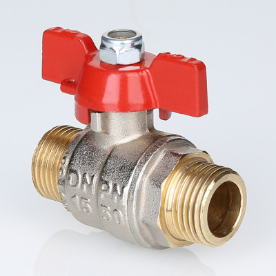S.219.09 Кран шаровой ENOLGAS BASIC с ручкой «бабочкой» и наружной резьбой Valtec 2"  - Вид №5