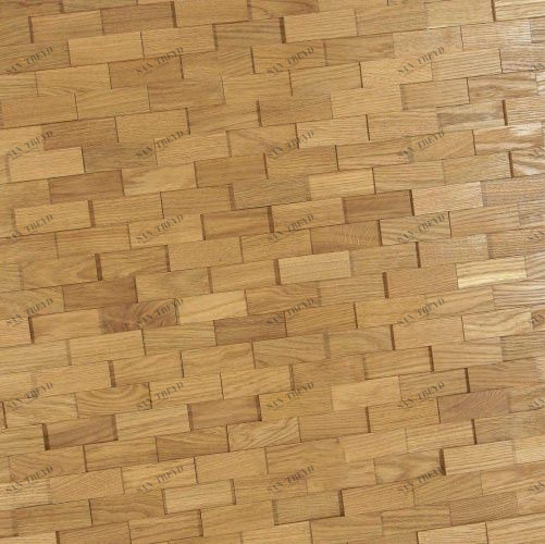 Мозаика и 3D панели из дерева Tarsi 3D Рубка Дуб 3д (мозаика панели), брашированная (3Д (мозаика панели), Брашированная) 324х300 мм 3Д4020