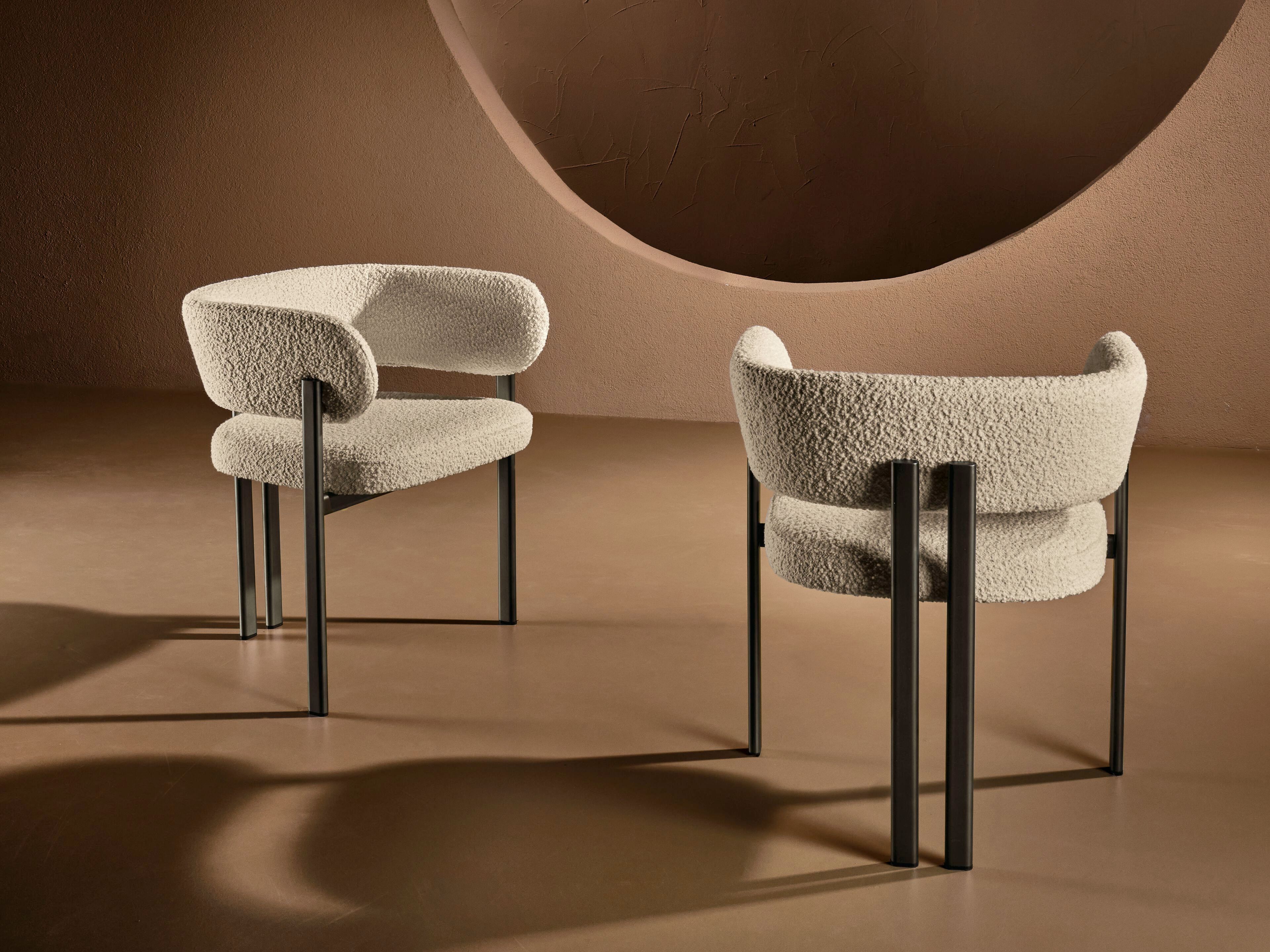 Металлический мягкий стул с подлокотниками Naturedesign Home ARCH-00001634 - Вид №2