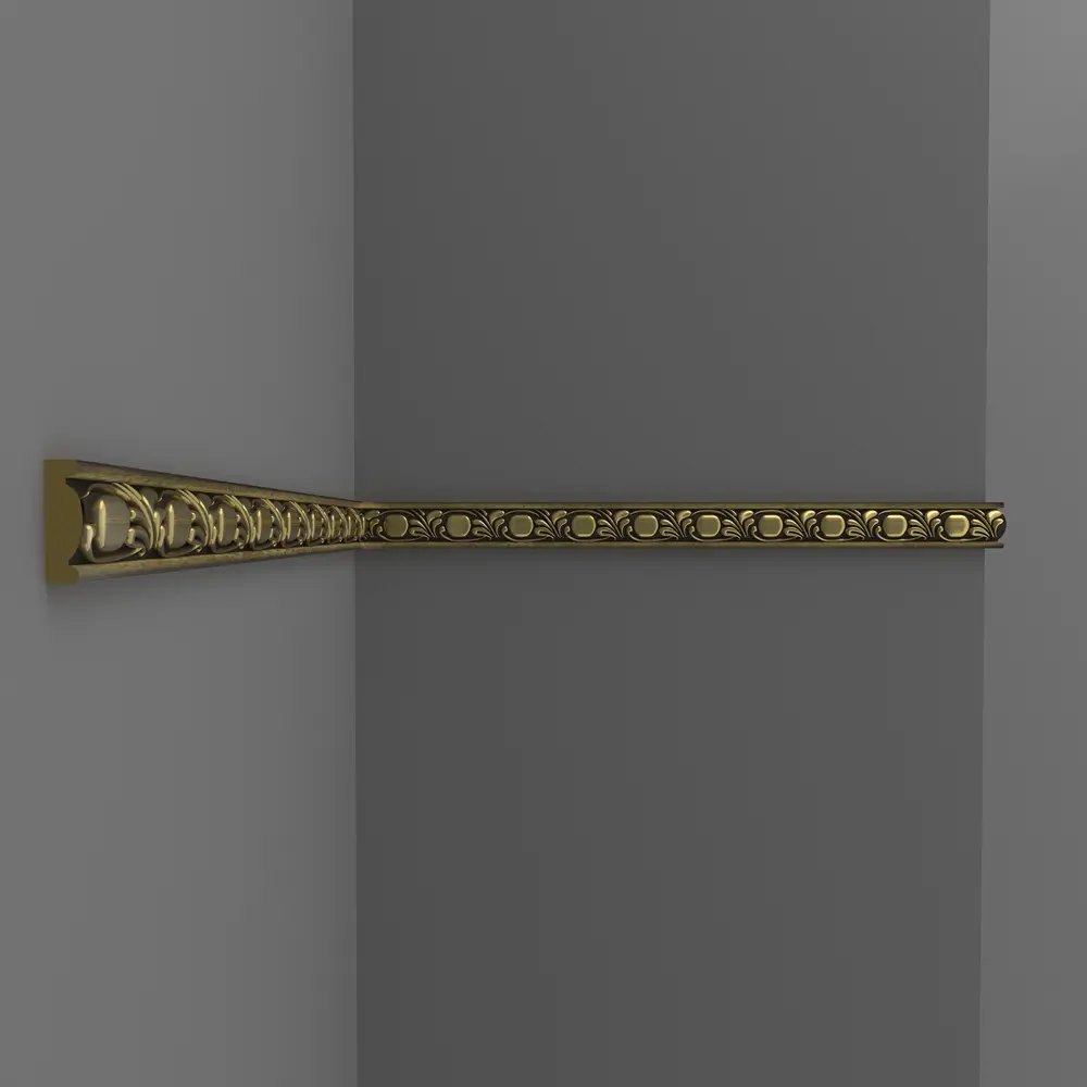 Молдинг настенный полистирол темное золото 157-57 30х14 2мм DECOMASTER STLM-2089852 - Вид №5