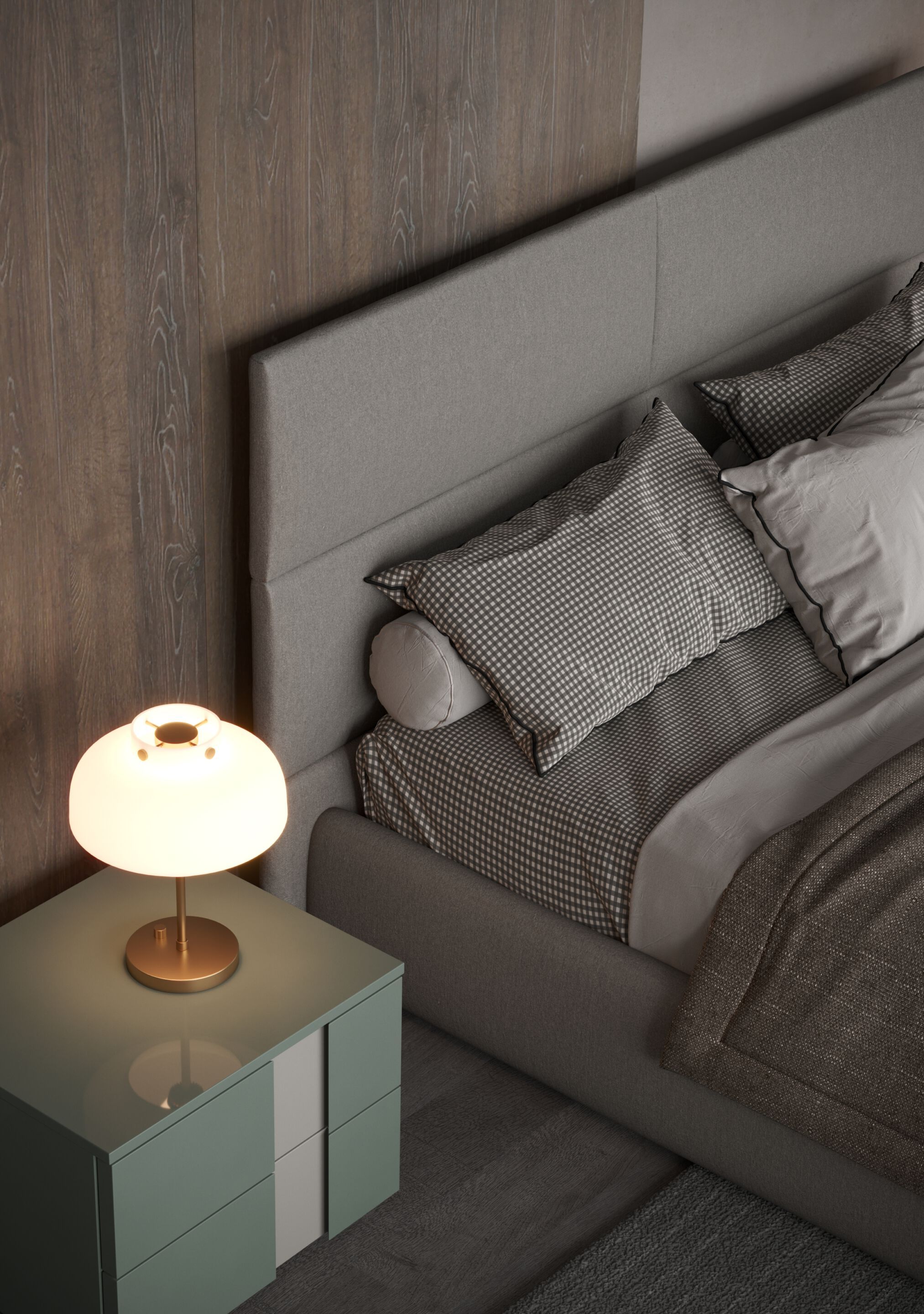 Двуспальная кровать для хранения ткани Giessegi LOFT ARCH-00082910 - Вид №1