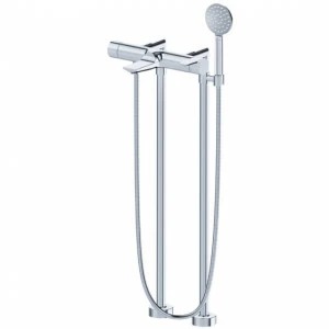 Смеситель для ванны ½“ с душевым гарнитуром напольный JOERGER Exalновинка