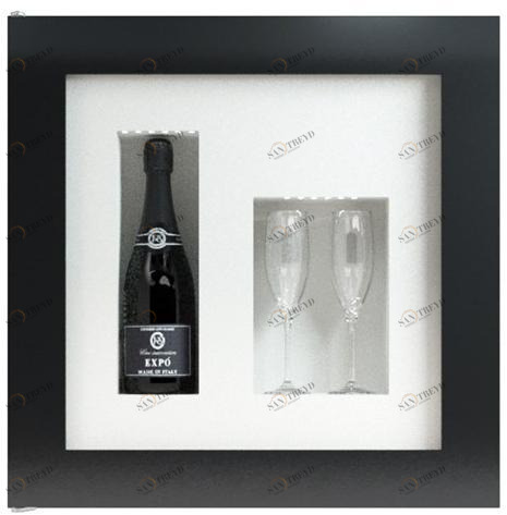 EXPO Холодильный шкаф со встроенной металлической подсветкой Quadro vino Qv12