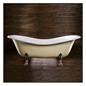 Ванна Akcjum Cleopatra WR-05-01-Br-J овальная кремовая с золотыми ножками