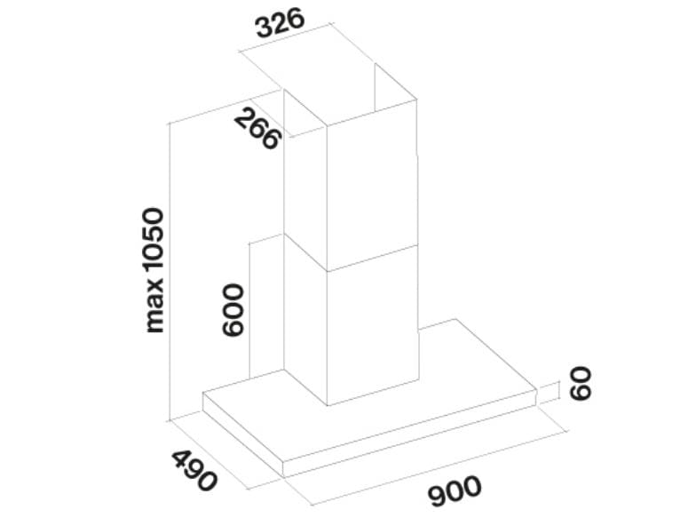 Вытяжка из нержавеющей стали со встроенным настенным освещением Falmec дизайн ARCH-00100765 - Вид №7