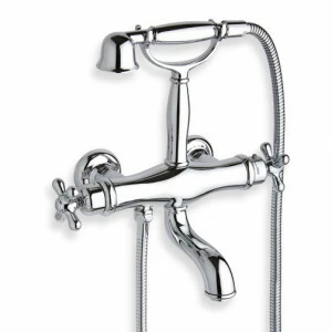 CRIIM182 Внешний термостатический смеситель для ванны с гибким шлангом и ручным душем против известкового налета Cristina Rubinetterie