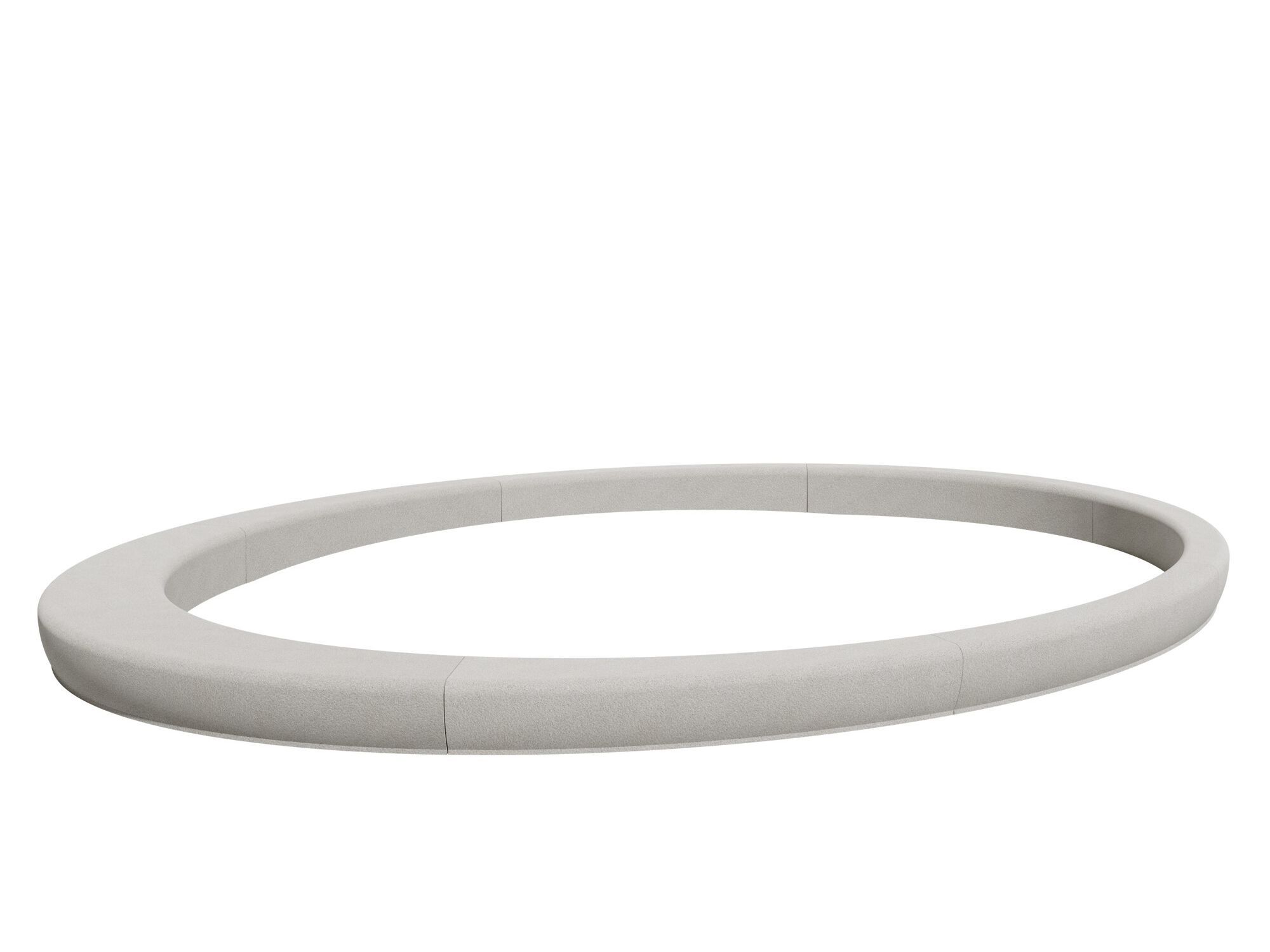 Изогнутая бетонная скамья без спинки amop продолговатый ARCH-00039720