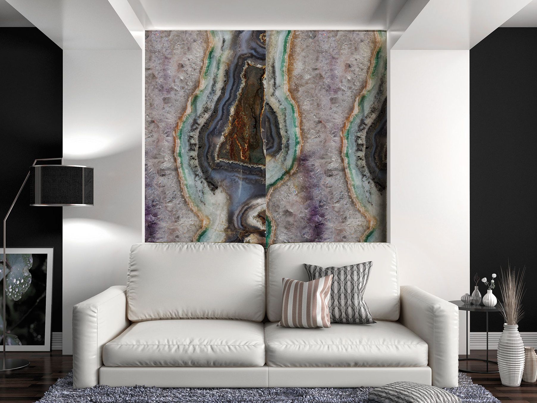 Декоративная панель из алюминия, стекла или ПММА Tecnografica драгоценные камни ARCH-00052497