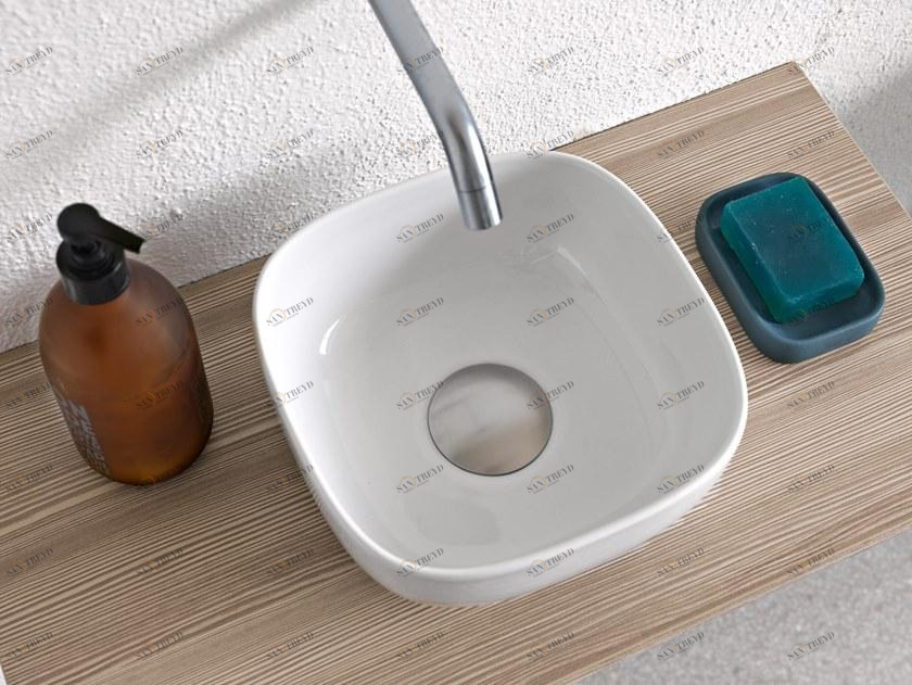 Накладная раковина на столешницу  овальная Scarabeo Ceramiche Glam sun-id-1384687