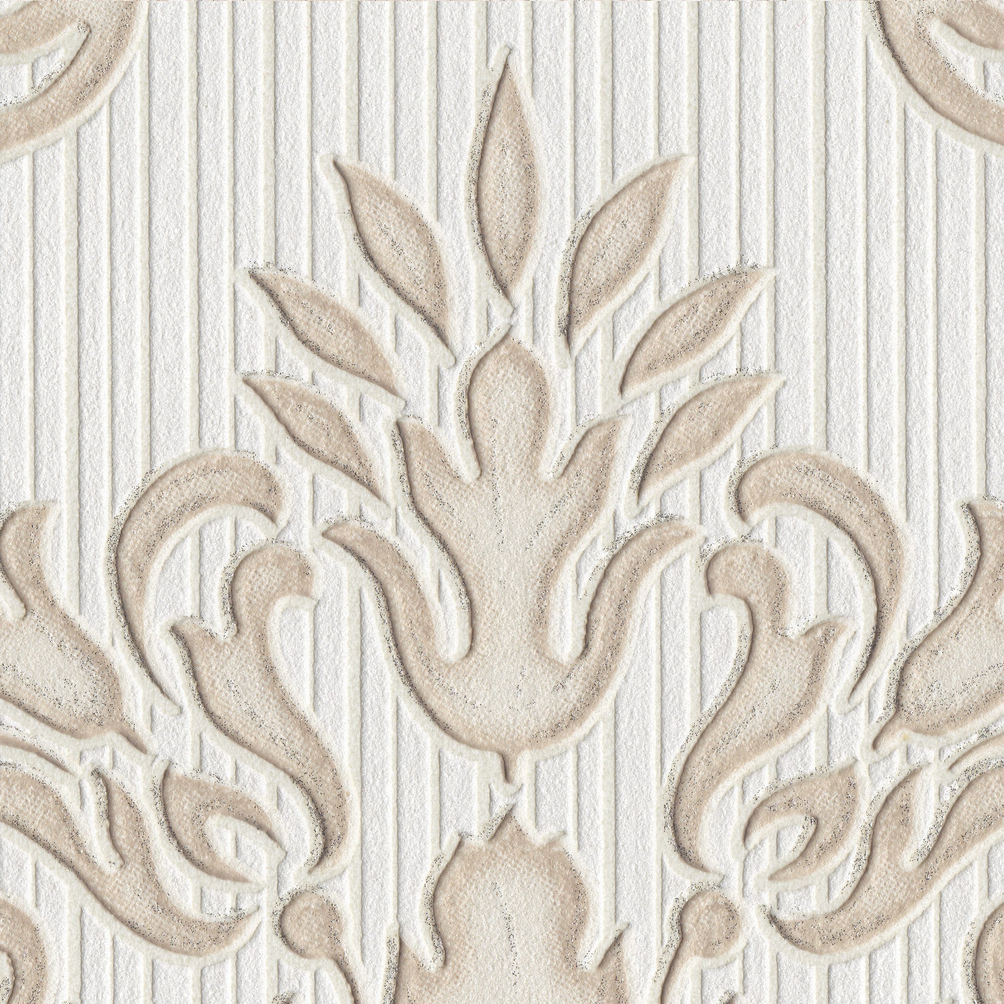 82105556 Обои флизелиновые бежевые 1.06 м 1027-61 Дамаск Santreyd  - Вид №1