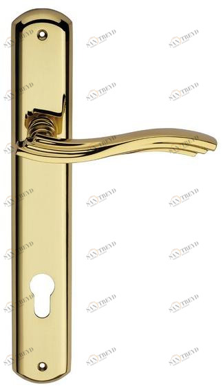 LINEA CALI' Латунная ручка в классическом стиле на пластине с накладкой Marina sun-id-1345739