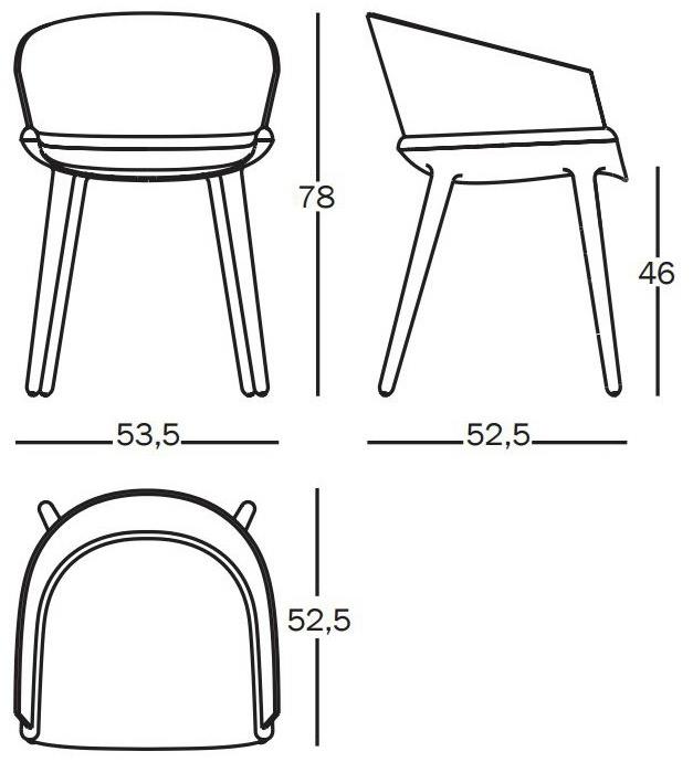 Magis Стул из фанеры с подлокотниками Cyborg sun-id-1363278 - Вид №3