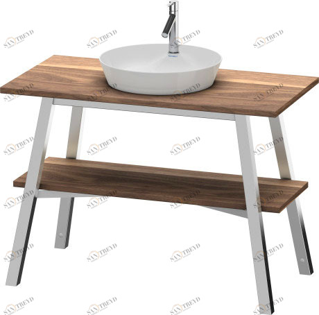 CC953207777 Тумбочка напольная Cape Cod #CC9532 1120 x 570 мм Черный орех, цельный Duravit