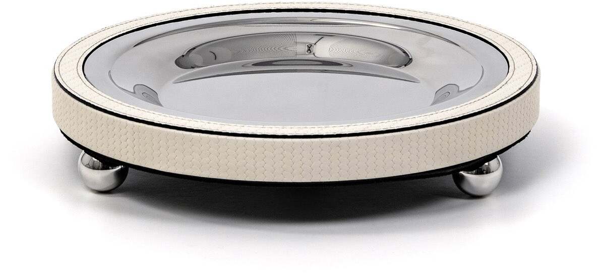 Подставка для фруктов Zoe - Ø 31,5XH10,5 см / зернистая кожа_кремовый