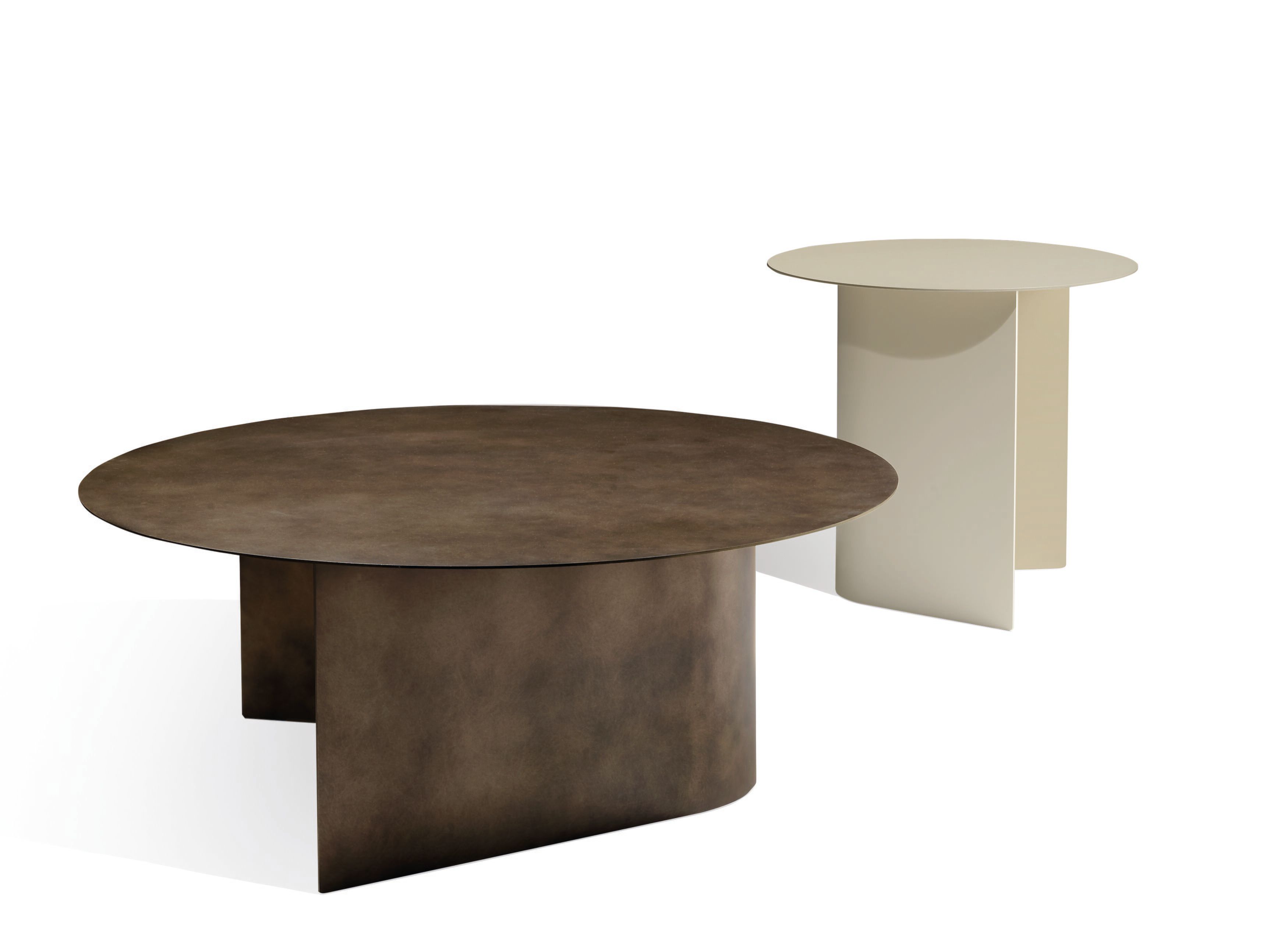 Окрашенный металлический круглый журнальный столик Ronda Design DOMUS ARCH-00049819