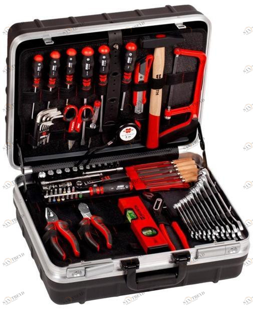 Würth Набор инструментов в кейсе из полиэтилена и алюминия 76 шт. Kit utensili vari 096593107