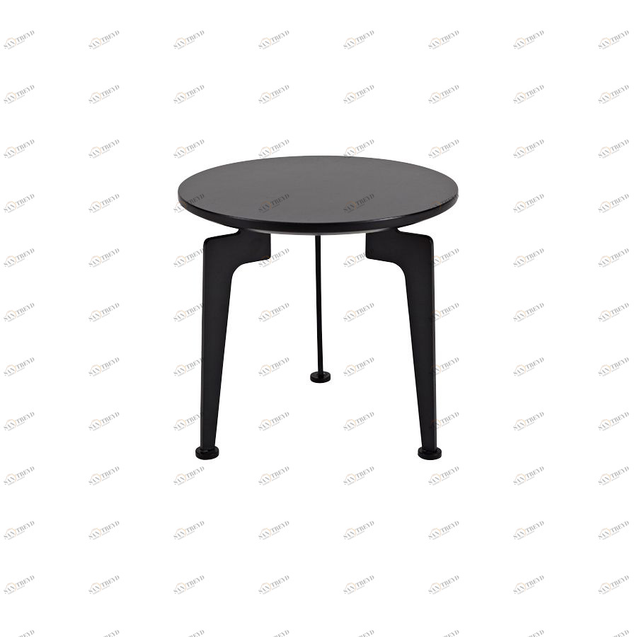 Столик Laser с черной столешницей, D35 см Innovation Living LASERD35BLACK