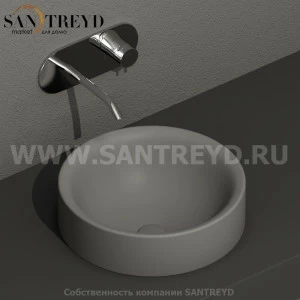 355889 Накладная раковина на столешницу  круглая Kerasan Nolita