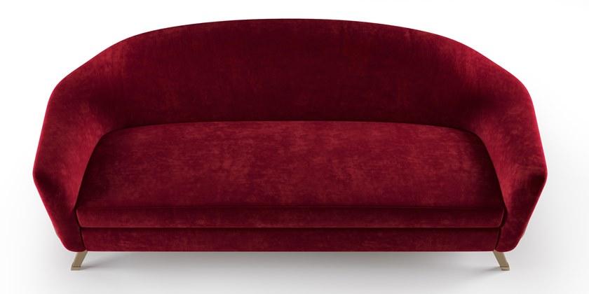 Duquesa & Malvada 3-х местный бархатный диван Caprice Dmu011 - Вид №2
