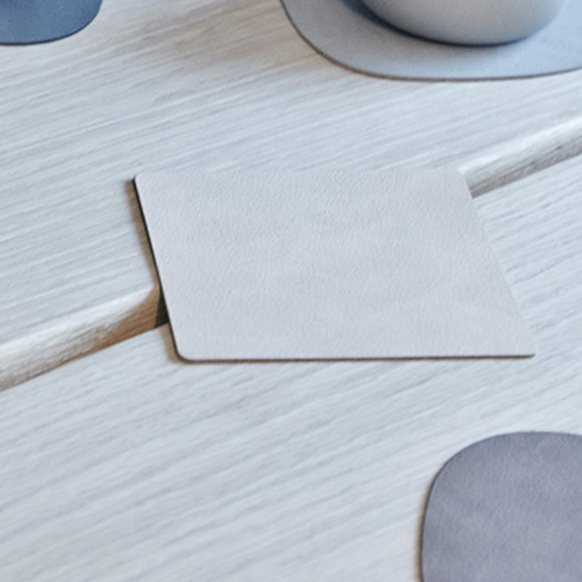 98355 BULL white подстаканник квадратный 10x10 см, толщина 2мм;LIND DNA - Вид №2