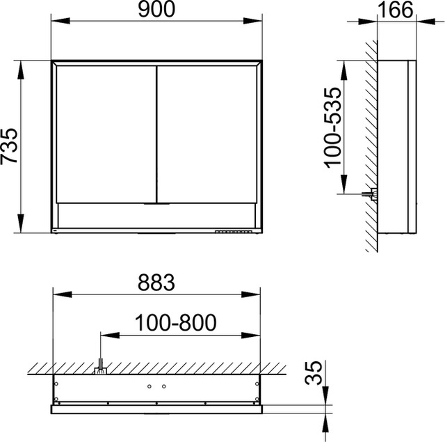 14303171301 Зеркальный шкаф KEUCO Royal Lumos - Вид №2