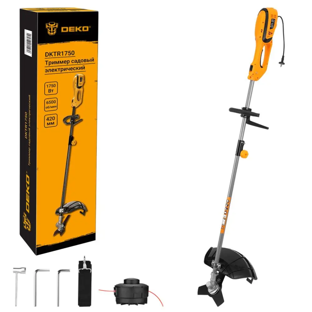Электрический триммер DEKO DKTR1750 для идеального газона 89359921 STLM-0960635 - Вид №1